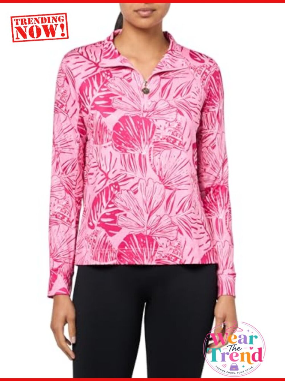 Womens Performance 1/2 Zip Polo Pullover UPF 50+ Stretch Golf Tennis